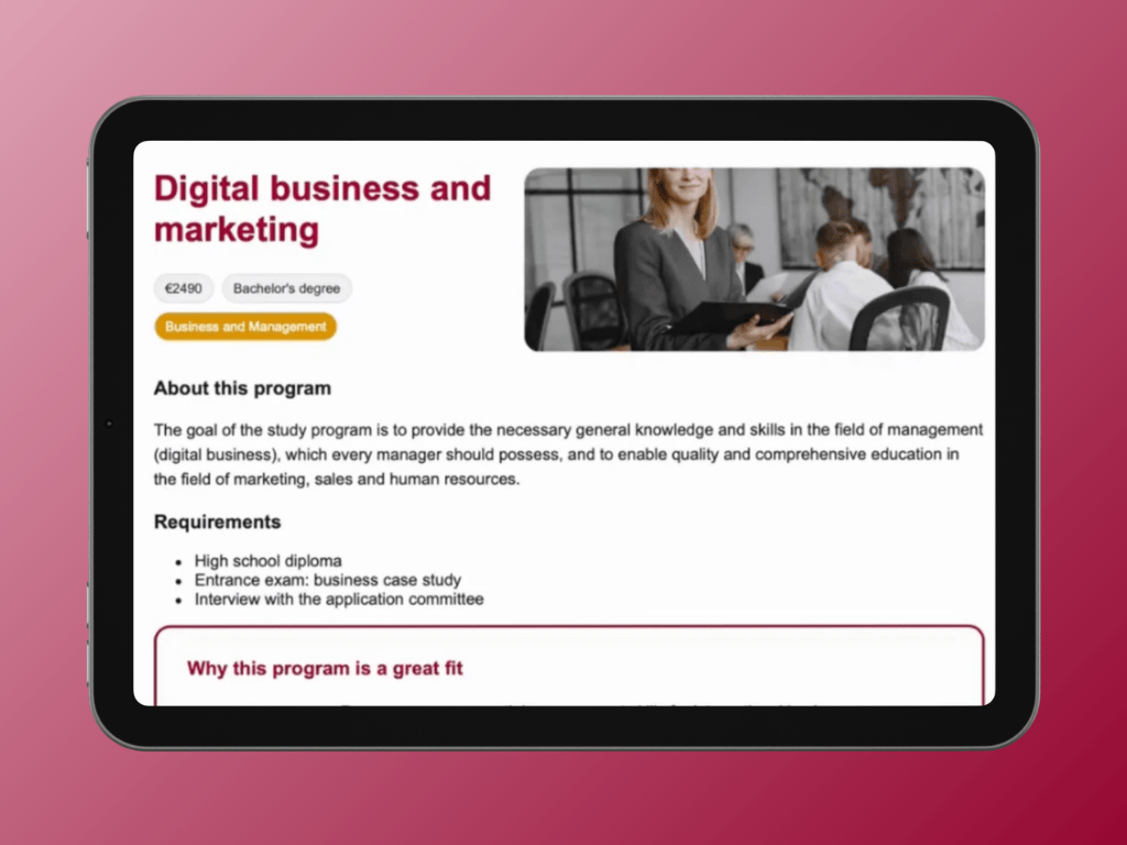 Modernizing Program Discovery on University&nbsp;Websites